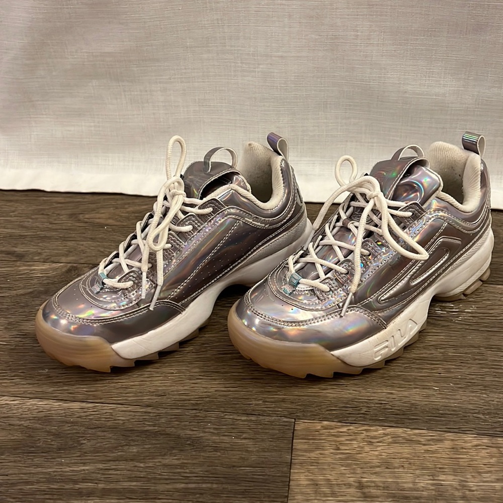 FILA disruptor holographic sneakers